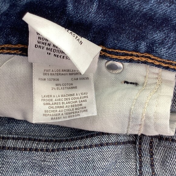 Hudson Distressed Low Rise Cuffed Denim Shorts - Picture 8 of 8